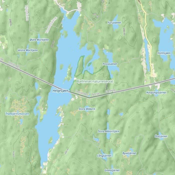 View over lake Helgesjön